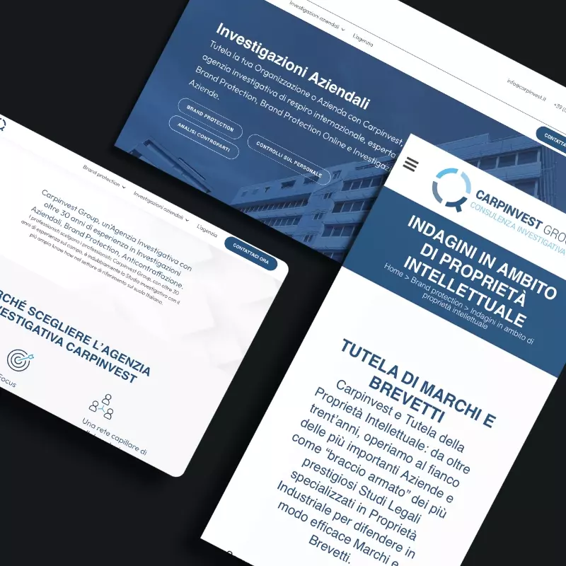 Creazione siti web: caso studio carpinvest