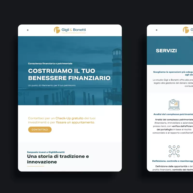 Creazione siti web: caso studio gigli e bonetti