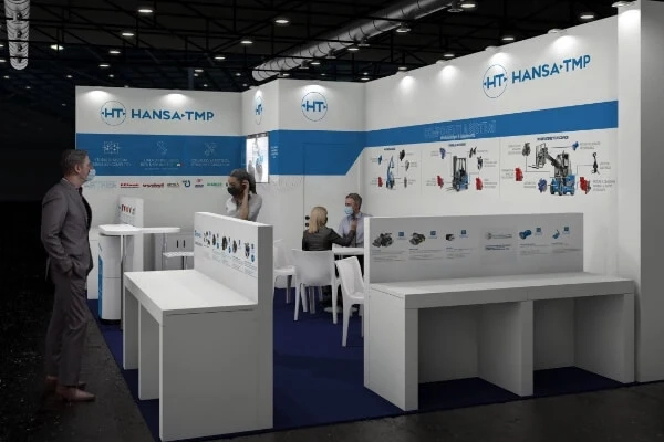 Progettazione graphic design stand fieristico